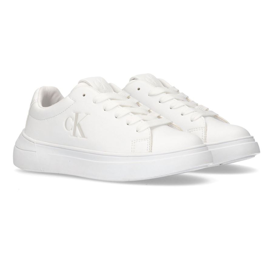 Sneakers stringate minimal logo in negativo Calvin Klein | V3X9820971355100
